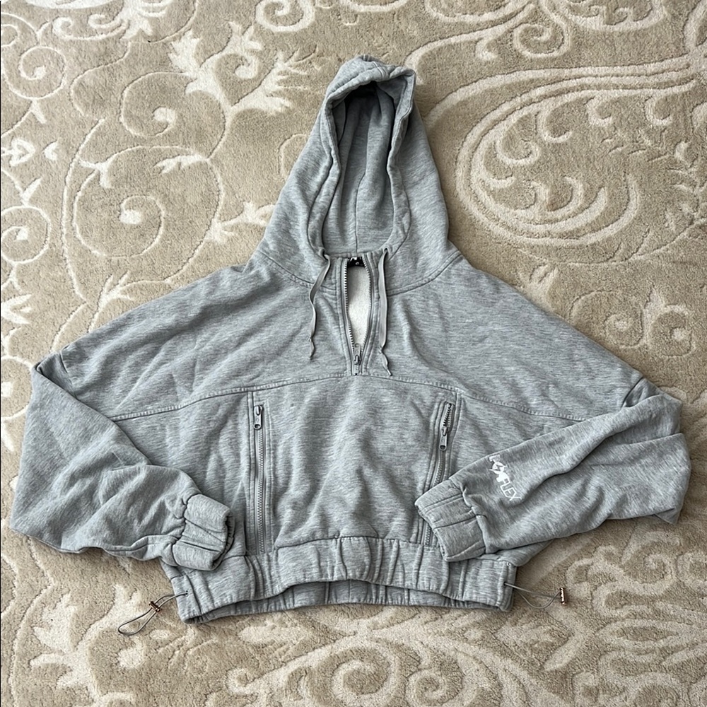POPFLEX Half zip warm up hoodie